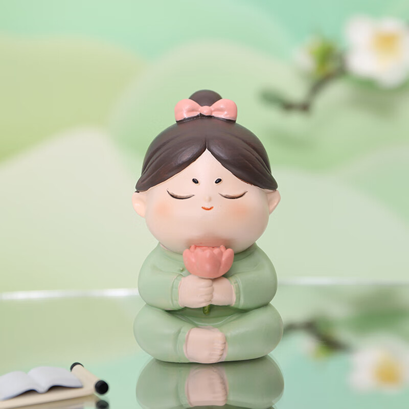 蔓森鑫唐小圆仕女可爱软萌办公室桌面摆件装饰职场解压治愈女生礼物