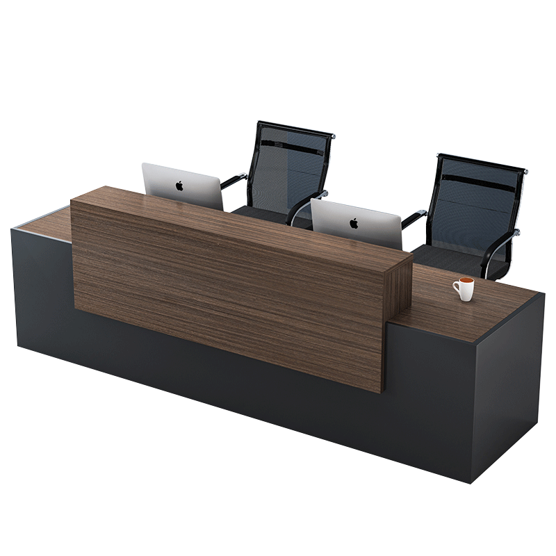 苏标前台接待台吧台咨询台收银台迎宾台办公台公司前台接待桌 2.4米