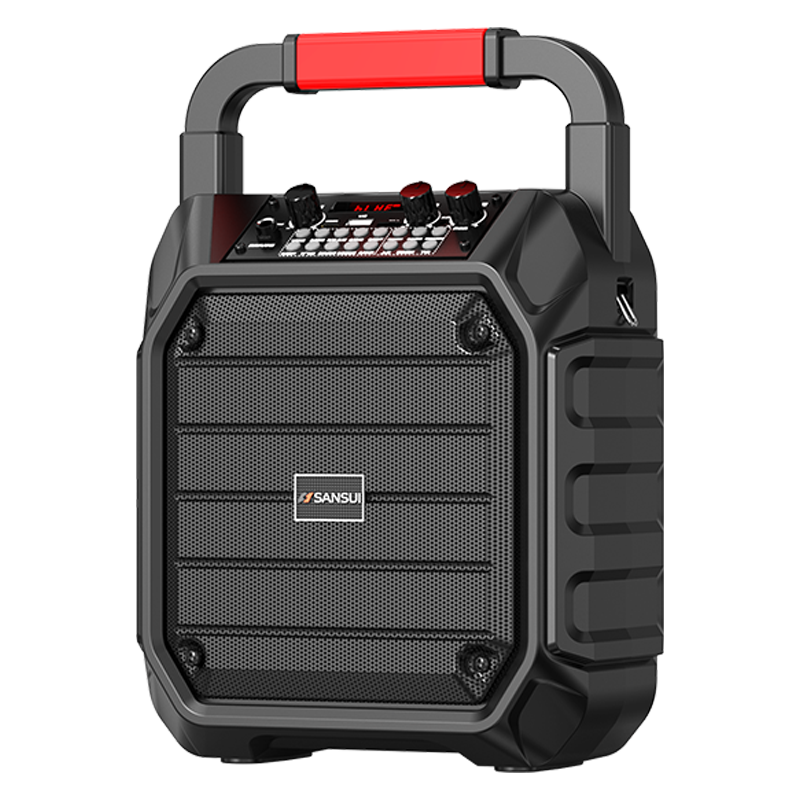 山水（SANSUI）音響功放一體機無線藍牙廣場舞音箱手提便攜式家用高保真戶外K歌禮物低音炮大喇叭聲卡播放器 E5【旗艦版】無麥