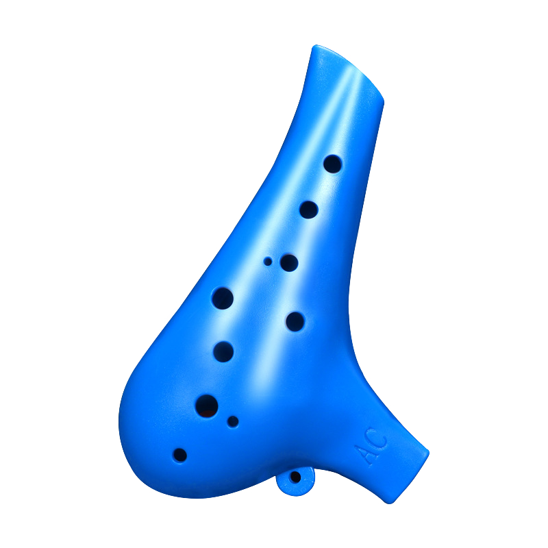 哈曼頓 HAMDUN 陶笛12孔AC藍(lán)色扁嘴樹(shù)脂塑料吹奏樂(lè)器中音C調(diào)初學(xué)入門(mén)教學(xué)樂(lè)器塑膠膠木學(xué)校專(zhuān)用笛子