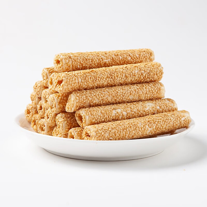 东阳手工芝麻杆麦芽糖芝麻棒休闲零食寸金糖义乌糕点棒棒糖 空心独立