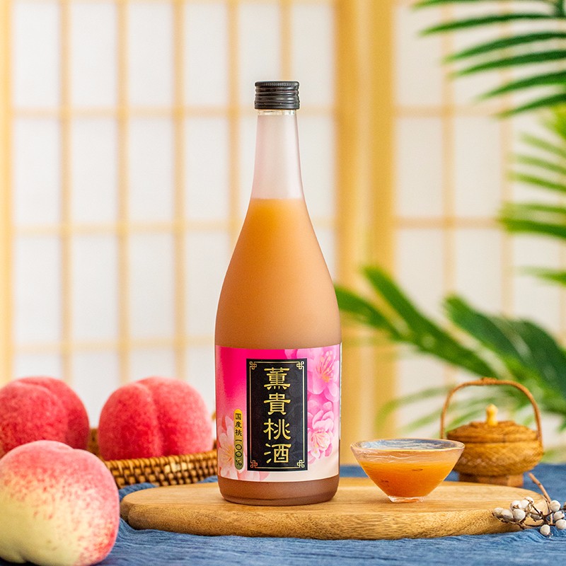 归素日本进口 薰贵桃酒720ml蜜桃白桃酒本格烧酒酿制洋酒女士酒 单瓶