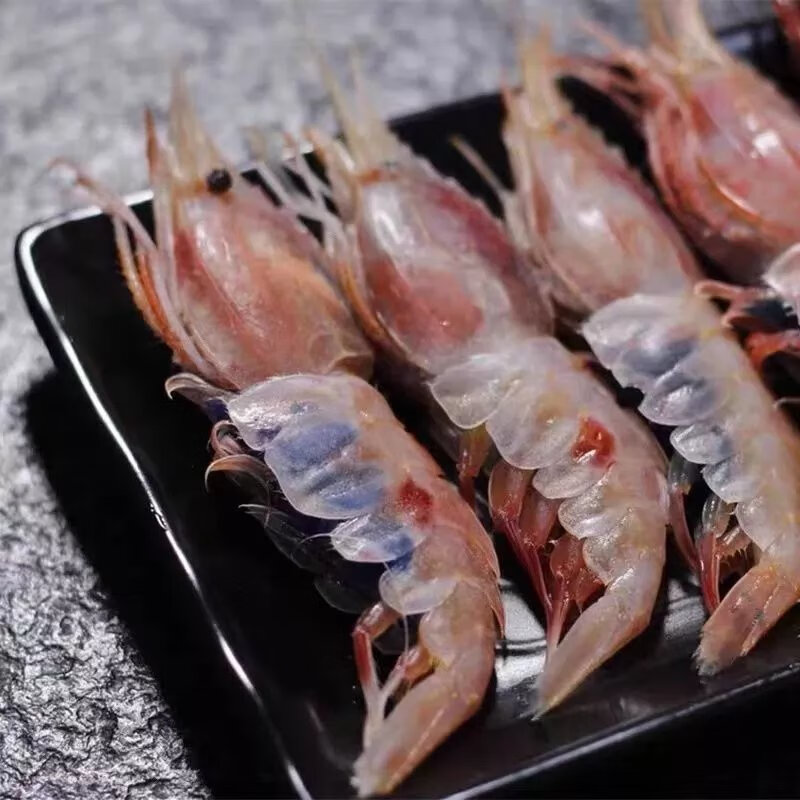 国产牡丹虾新鲜鲜活刺身甜虾特大蝴蝶虾冷冻海鲜生腌虾日料食材 500g