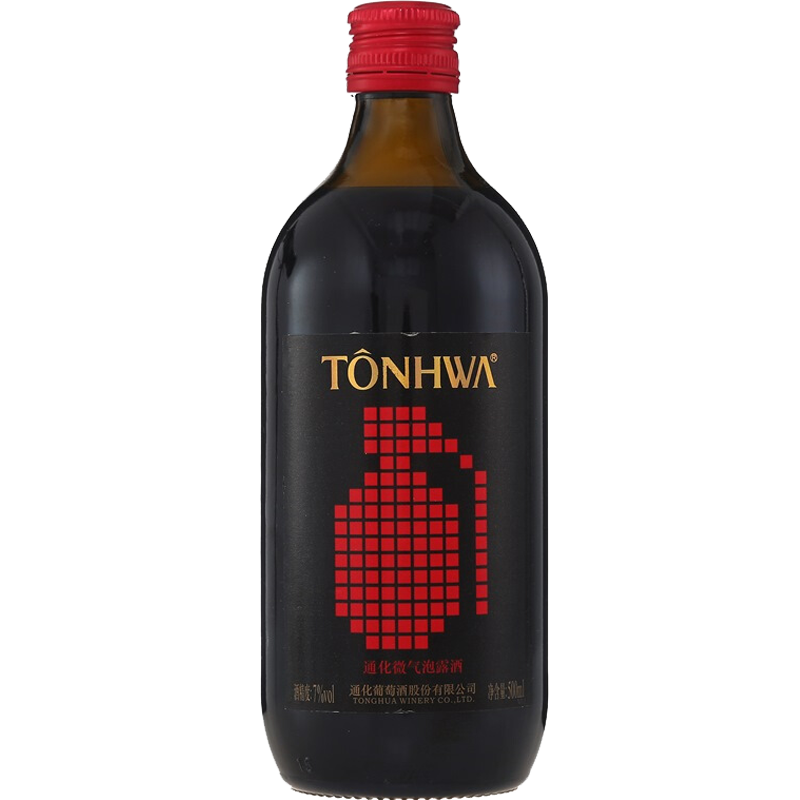 通化 1937 （TONHWA）微气泡 山葡萄酒甜型红酒 500ml 单瓶装/趣玩版包装随机
