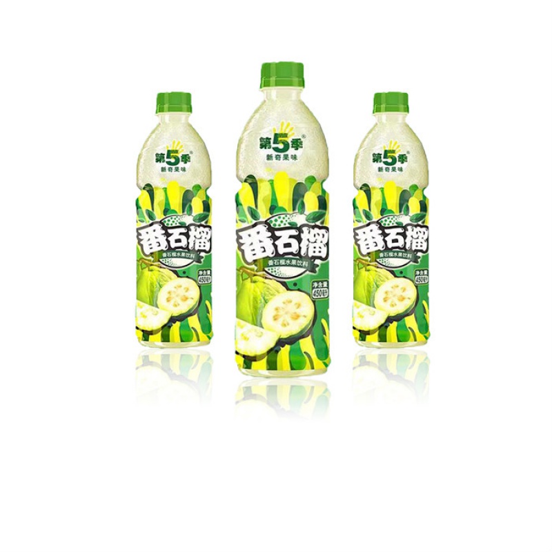 第五季果汁 450ml*瓶 多规格 番石榴饮料 水果汁芭乐汁饮料 番石榴汁5
