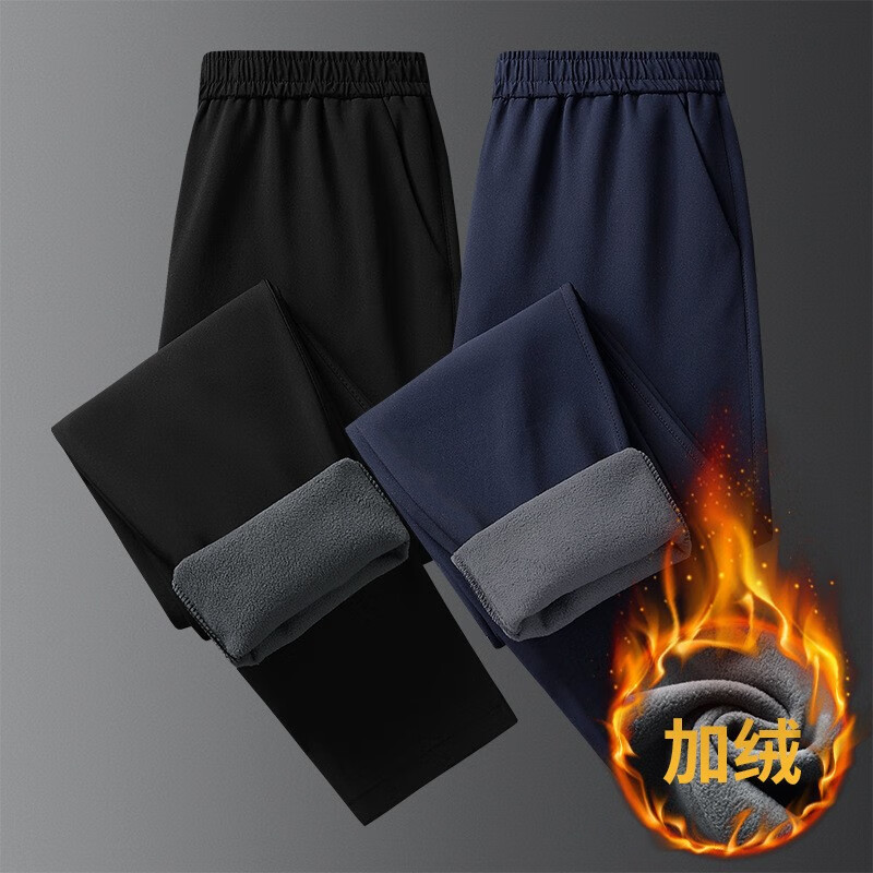 德尔.默克防风防水保暖冲锋裤男女户外软壳登山裤情侣抓绒裤川藏游 黑色(女) XL