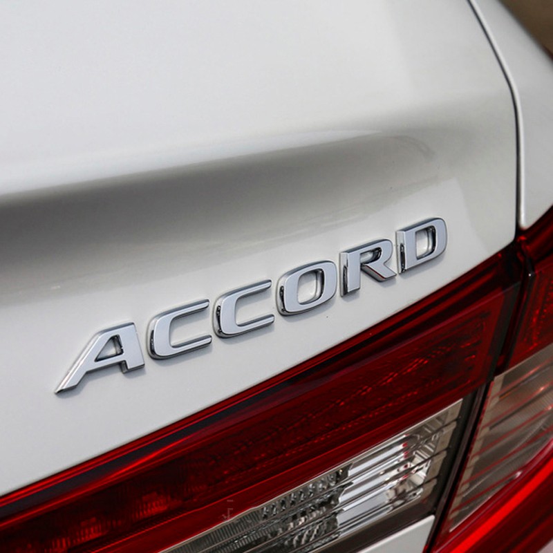 润冰楠适用于十代雅阁车标后尾箱标广汽本田accord英文字母标志贴