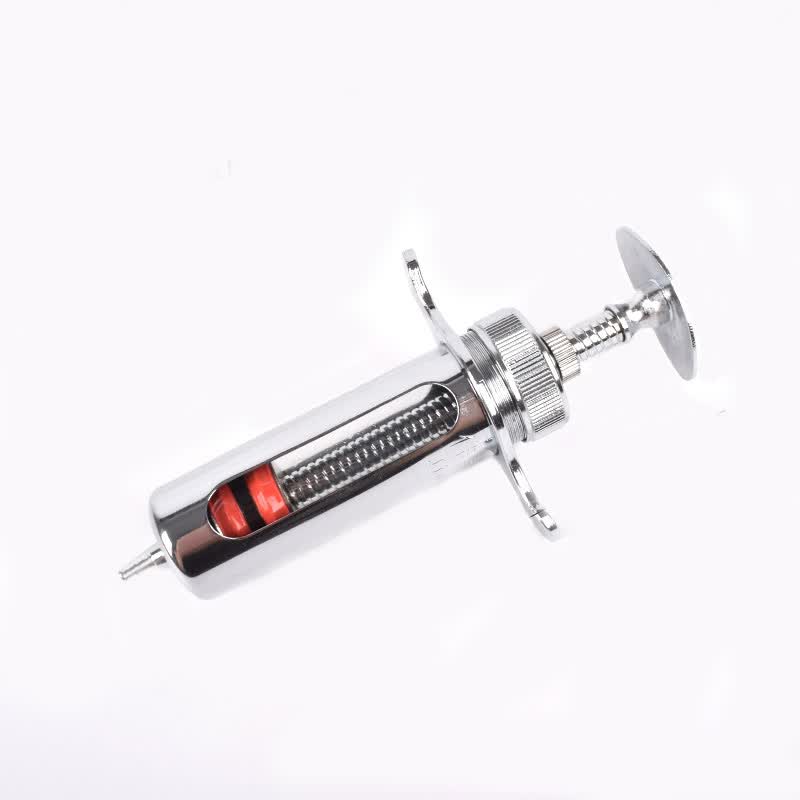 萌肉居 A养殖兽用金属不锈钢注射器畜牧兽医猪羊金属注射器针筒针管兽用器械  不锈钢短款B型20ml怎么看?