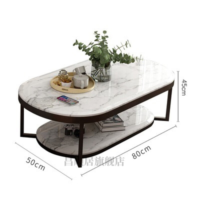 电视台柜客厅 电视柜 客厅现代简约大理石双层茶几 民宿电视柜茶几