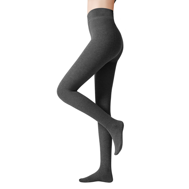 曲线主义Curve打底裤袜女秋冬可外穿加绒打底裤修身显瘦美腿一体连裤袜女 连脚-黑色 均码 1条 均码 【加厚绒】