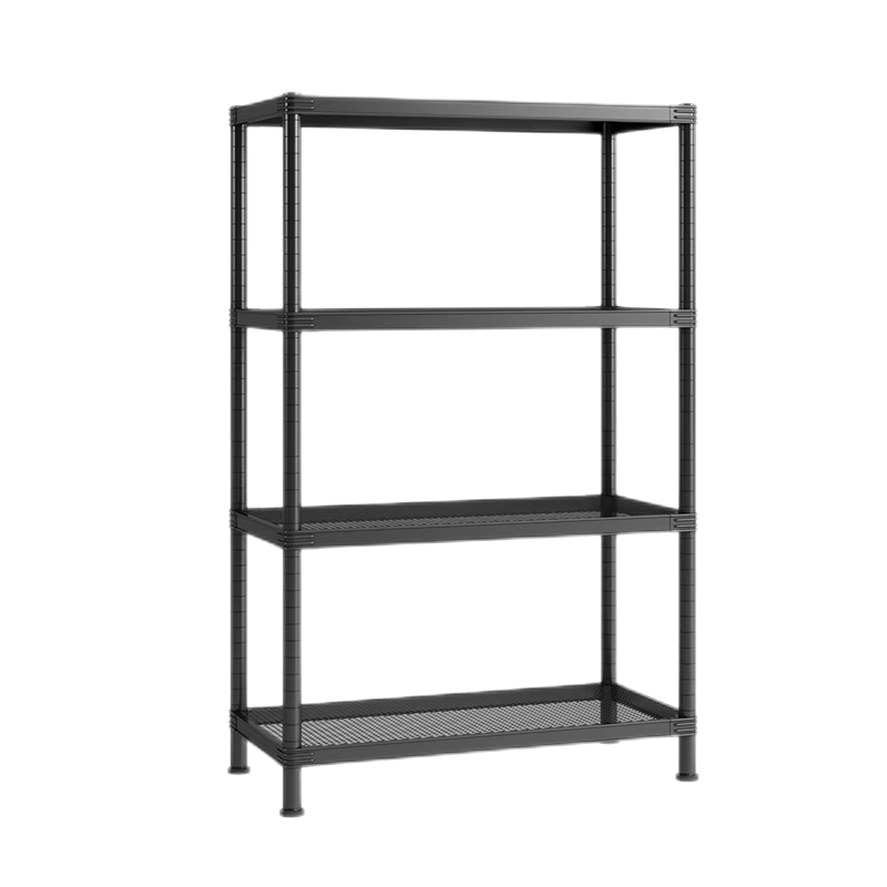 网纳 厨房落地多用收纳架微波炉架子 客厅卧室多功能精致置物架 仓库储物货架 四层 WN-1807H2