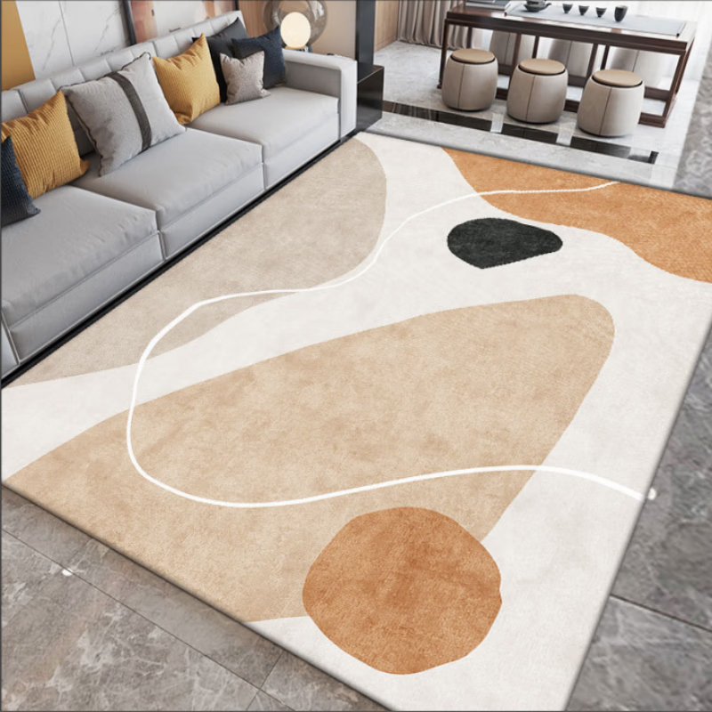 金蝉 地毯客厅卧室现代简约北欧床边毯沙发茶几保暖地毯ins风防滑垫 漫语 140cm*200cm