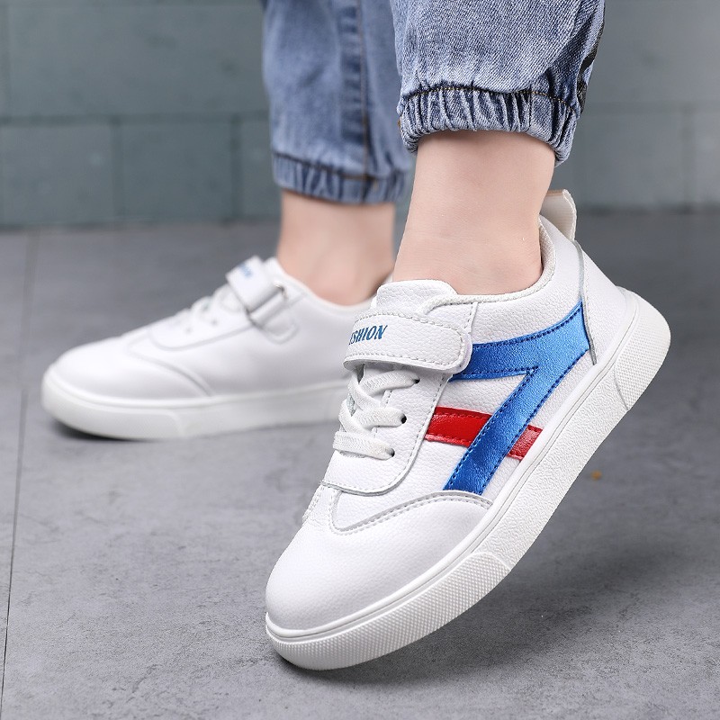 贝天熊童鞋春秋款男童小白鞋软底休闲鞋女童网面鞋透气儿童革面运动鞋 259白兰【革面】 28 内长17.8/脚16.8