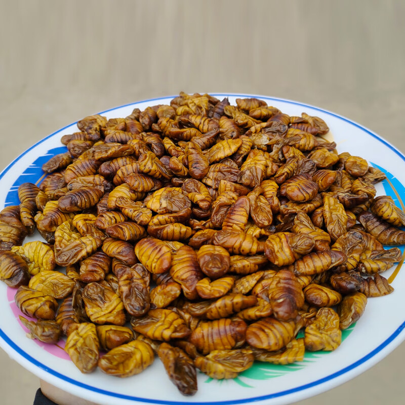 菜欢欢苏北特产宿迁泗阳新蚕蛹沭阳干桑小蚕蛹泗洪新鲜原味即食3斤
