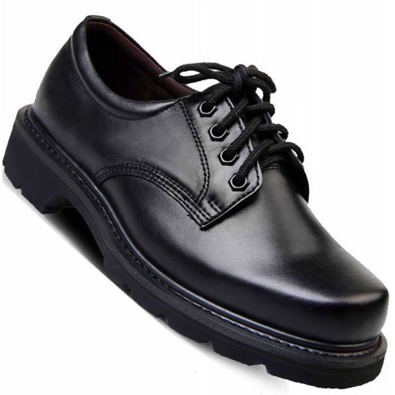 皮鞋军勾男士皮鞋钢头钢底军勾大头鞋方头劳保鞋男 钢头款 38