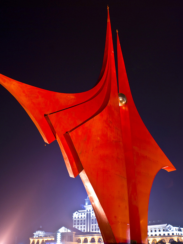 缦宛木大型城市广场地标雕塑园林景观不锈钢玻璃钢雕塑设计方案厂家