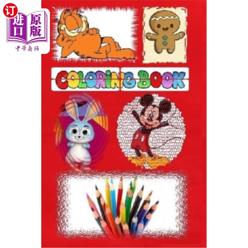 海外直订coloring book 彩色书