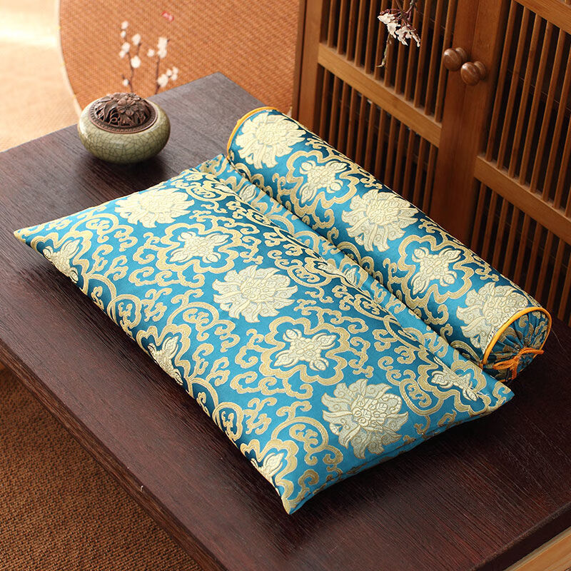 流彗颈椎反弓专用枕头荞麦全荞麦壳颈椎枕单人睡觉护颈小枕头圆柱