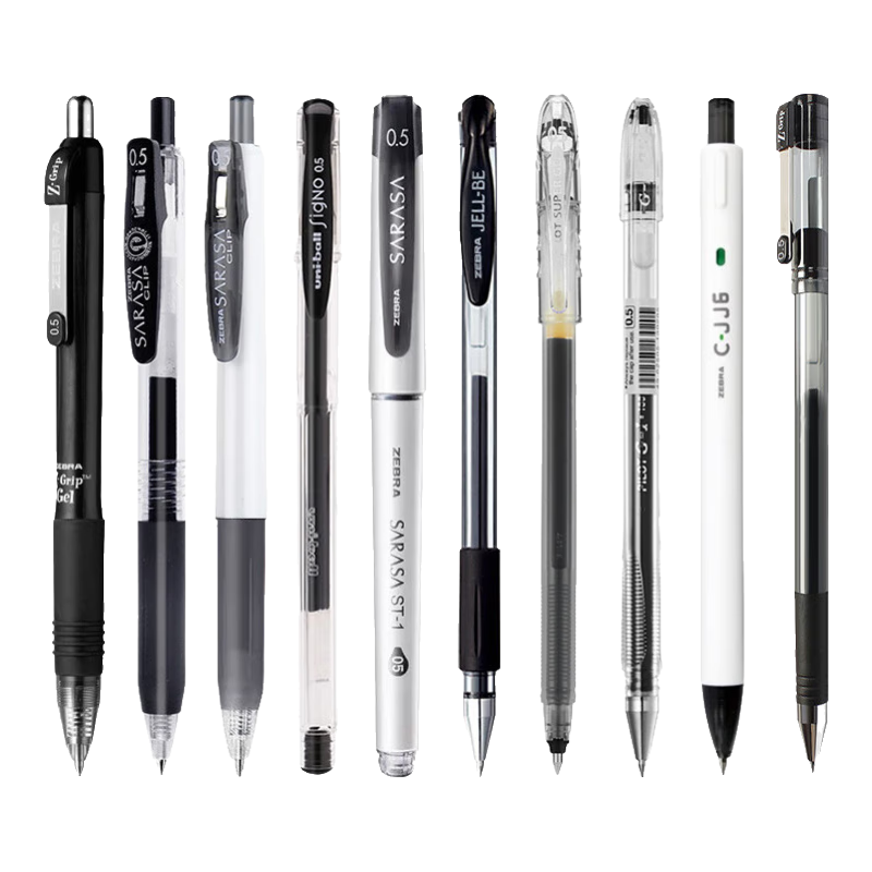 ���� ZEBRA �������Ա� 0.5mm ��ɫ�ٸ� ѧ������ˢ��� JJ15��װ 10֧ 35.68Ԫ