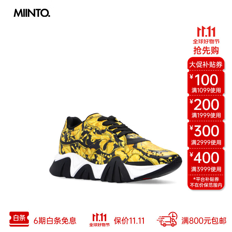 versace 范思哲 鲨鱼运动鞋 女士 37.5 黄色