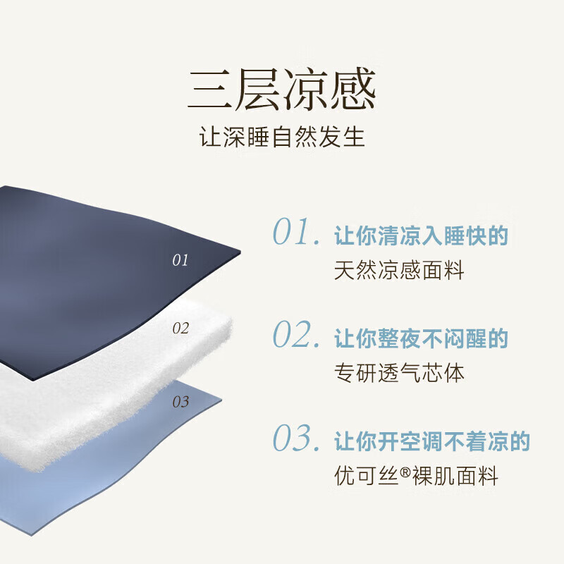 亚朵星球 深睡双感夏凉被 纤维被子 空调被夏被 2.8斤 150*200cm 月光浅杏