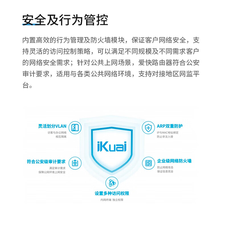 爱快(iKuai)IK-Q3S企业级路由3000兆无线路由器wifi6千兆网关防火墙路由器\流量控制\内置AC管理器 家用路由器 Q3S(穿墙王)