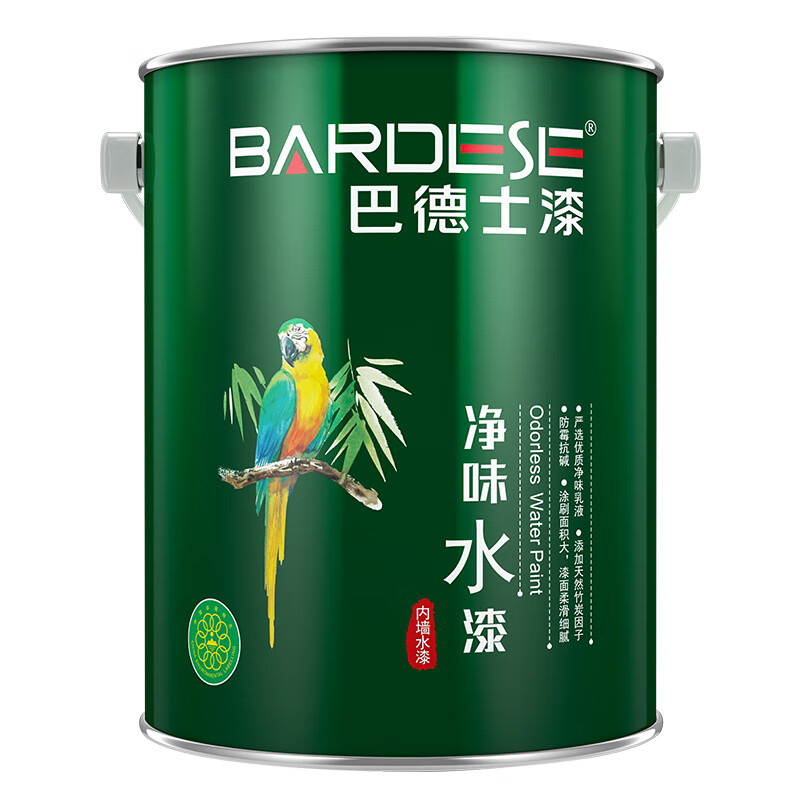 净味水漆室内家用 十环认证乳胶漆卧室墙漆自刷竹炭霉漆 可涂刷墙面32