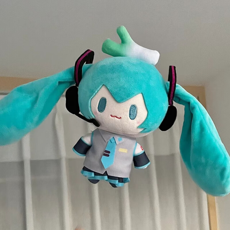 元气童趣初音未来fufu棉花娃娃毛绒公仔玩偶挂件周边送生日礼物可爱送女友 播音员fufu玩偶 15cm