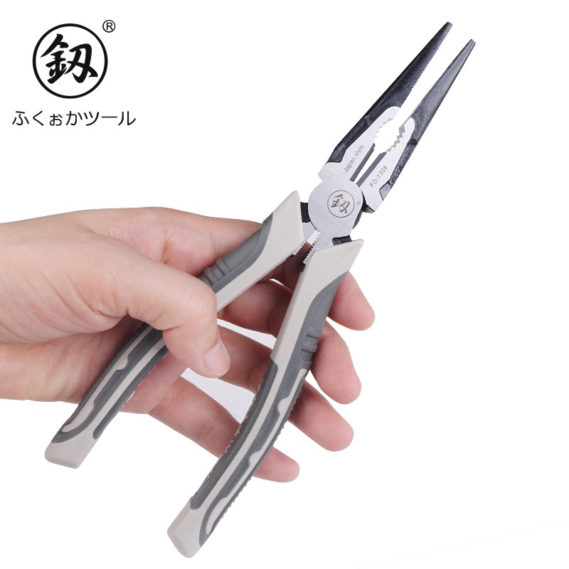 釰 福冈工具省力多功能尖嘴钳断线钳子工具 6寸 fo-1304
