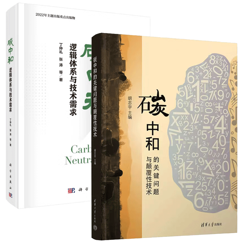 碳中和的关键问题与颠覆性技术+碳中和：逻辑体系与技术需求 全2册 碳中和书籍