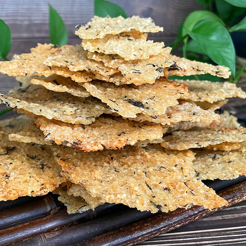 储山 锅巴零食 野菜蒿子大米香辣小吃非油炸 250g原味+250g香辣*2