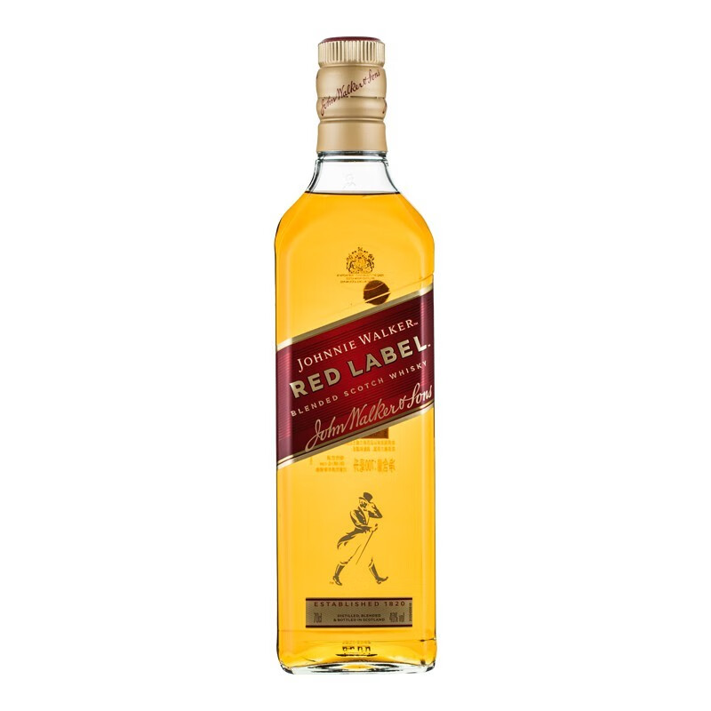 尊尼获加(johnnie walker)洋酒 红牌 红方 调和型 苏格兰威士忌 英国