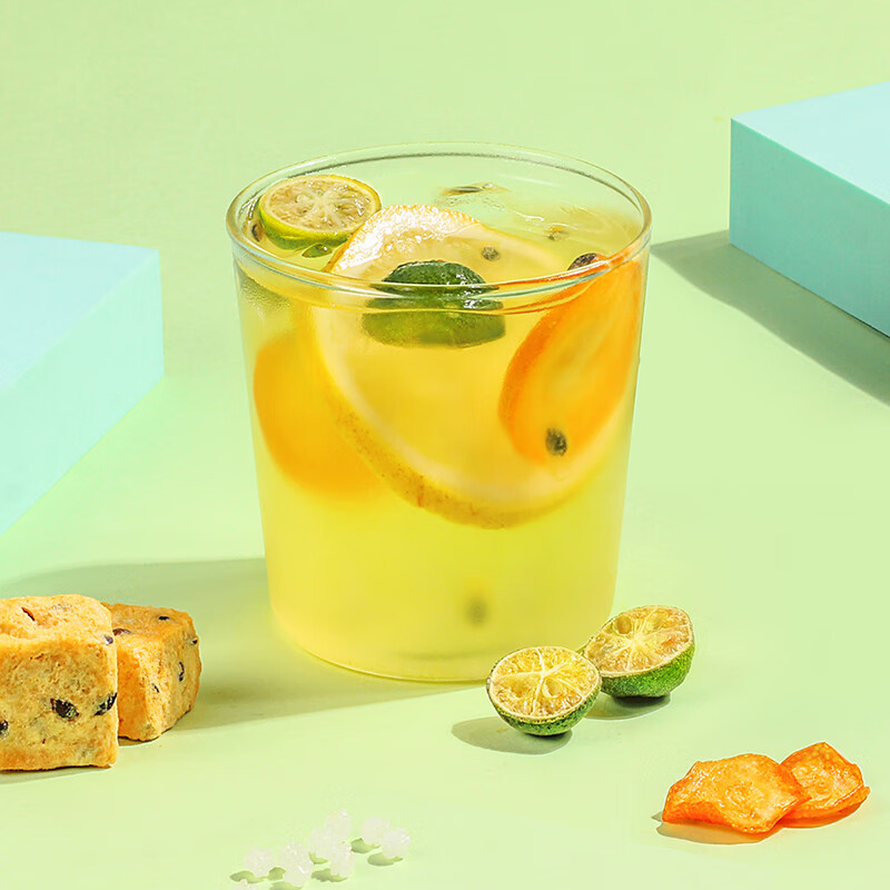 禾澹金桔柠檬百香果茶独立包装冷泡茶冻干柠檬水果茶