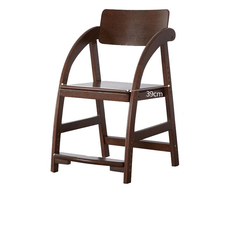 艺柳园 学习椅学生椅纠正坐姿椅子可升降实木座椅课桌椅电脑椅靠背椅 【轻奢款】原木色实木面+可调节+可升降