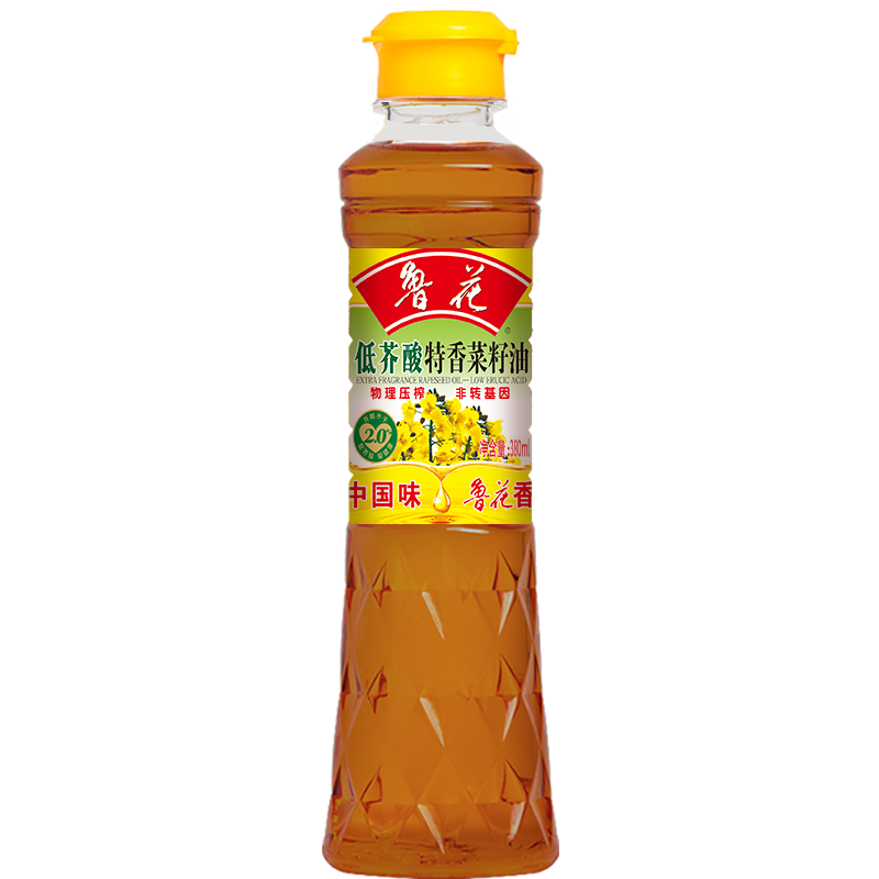 鲁花【鲁花直销】 鲁花 低芥酸特香菜籽油380ml*1  非转基因 物理压榨