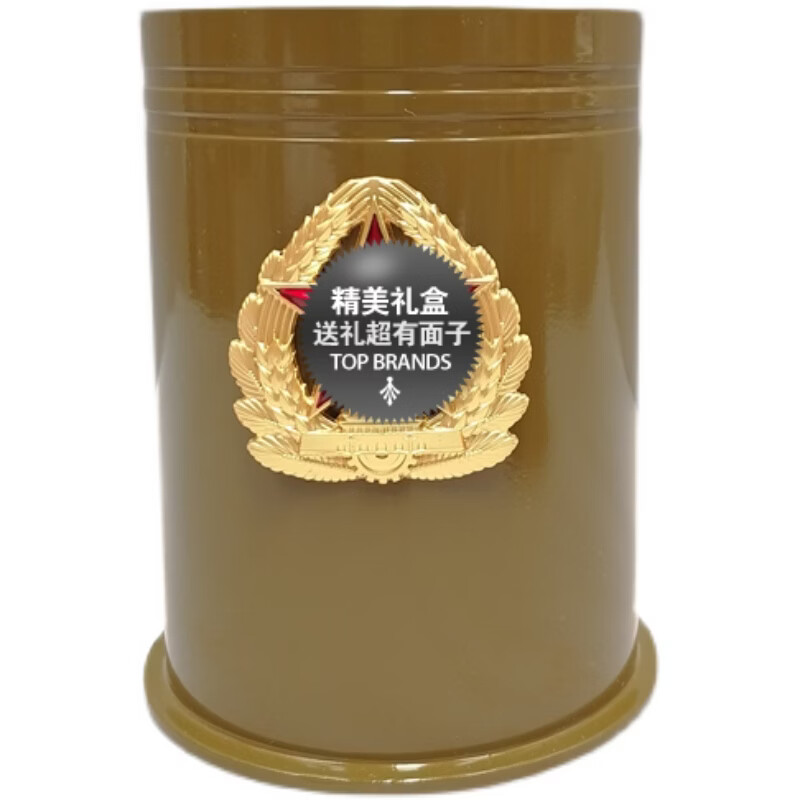 萦娪简约创意85弹壳笔筒 退伍纪念 军旅礼品 书房办公室摆件 军绿色