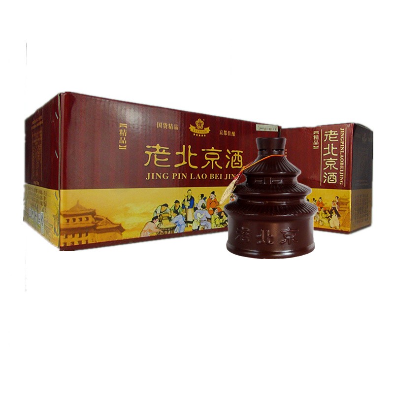 京都佳酿 2008年生产精品老北京酒 38度浓香型白酒 38度 单瓶 500ml