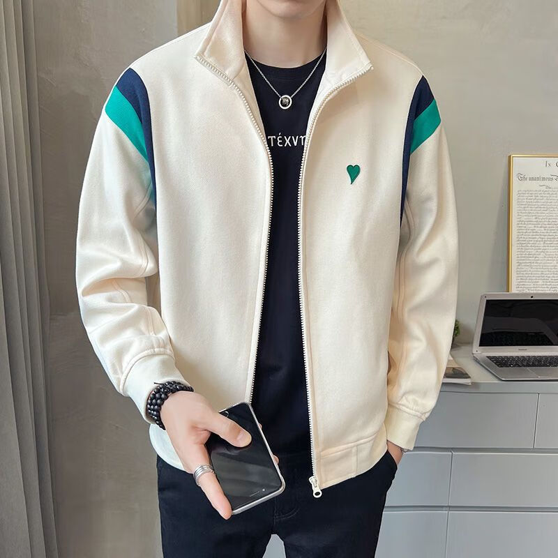 ny-nyc夹克外套男春秋季潮牌针织上衣流行男装秋装衣服休闲潮流高级