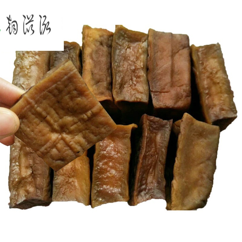 虎钢馋湖南安化土特产农家自制柴火熏干子腊豆腐干烟熏香干子500克