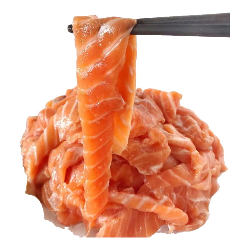 三文魚碎肉三文魚邊角料新鮮碎肉整箱去骨魚肉可寵物狗糧 500 500g 品佳--5斤三文魚碎肉