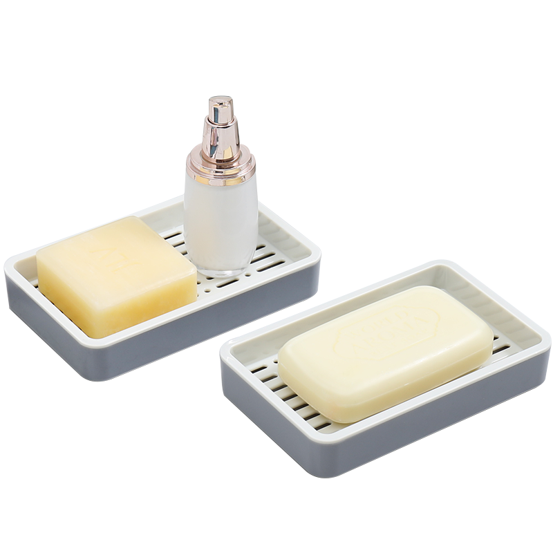 北杉 皂盒双层沥水肥皂盒北欧风香皂碟洗手池肥皂架创意皂托（2个装）100024427098