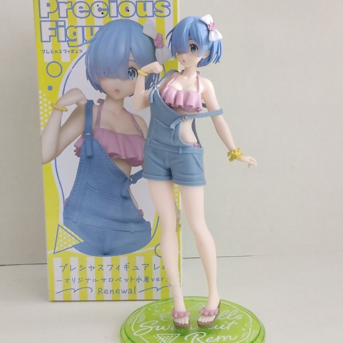 初灿正版现货从零开始的异世界雷姆背带裤泳装蕾姆吊带景品手办 雷姆