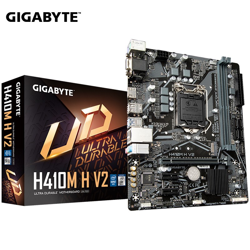 技嘉(gigabyte)h410m-h v2主板 台式机电脑主板 h410/lga 1200 h410m