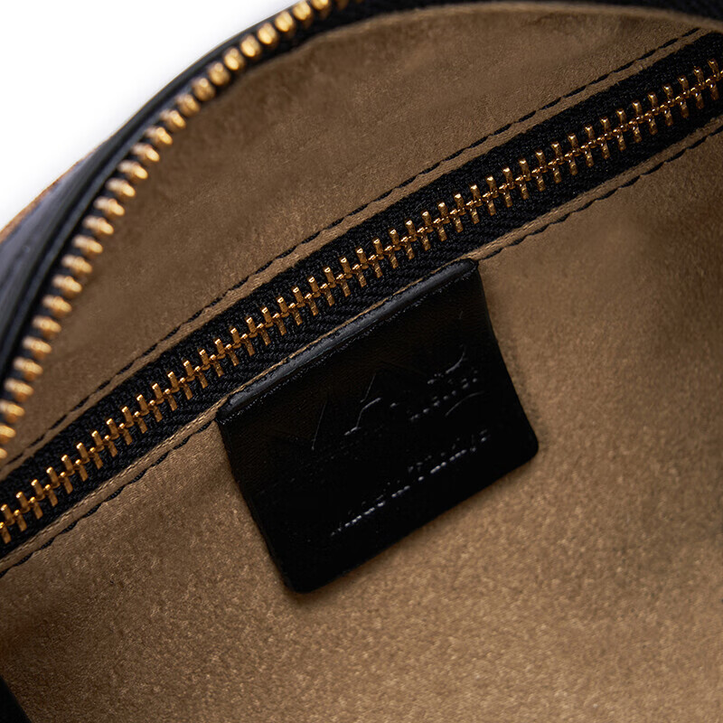 MANU ATELIER MANU ATELIER 马努 奢侈品女包2022秋冬HOURGLASS BOWLING BAG系列单肩包2022430深咖啡色拼黑色