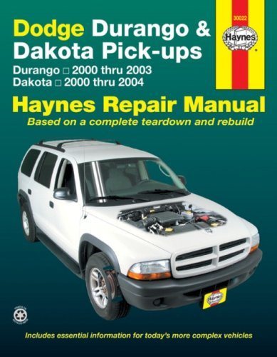 预订 Dodge Durango (2000-2003) & Dakota (2000-2004) pick-ups Haynes Repair Manual (USA)