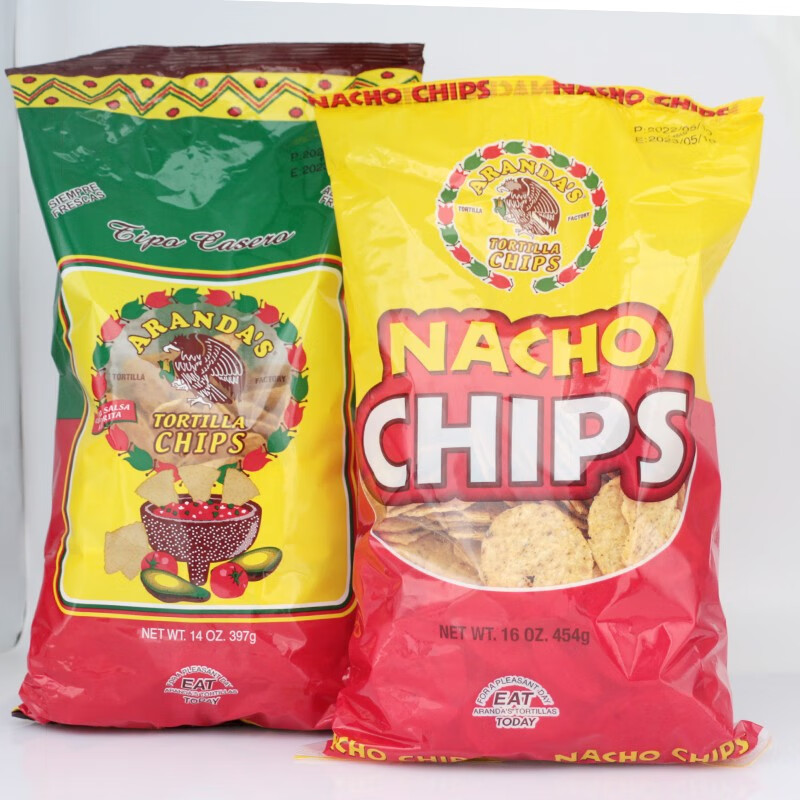 奥兰达(arandas)美国原装进口奥兰达墨西哥风味玉米片原味粗粮零食