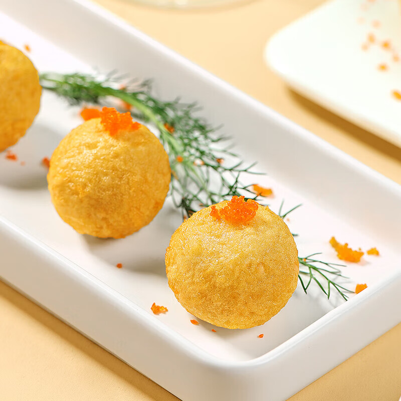 安井【119选7】安井速冻火锅料虾滑鱼豆腐鱼籽包蟹味棒鱼蛋鱼丸 鱼籽炸鱼蛋200g*1袋