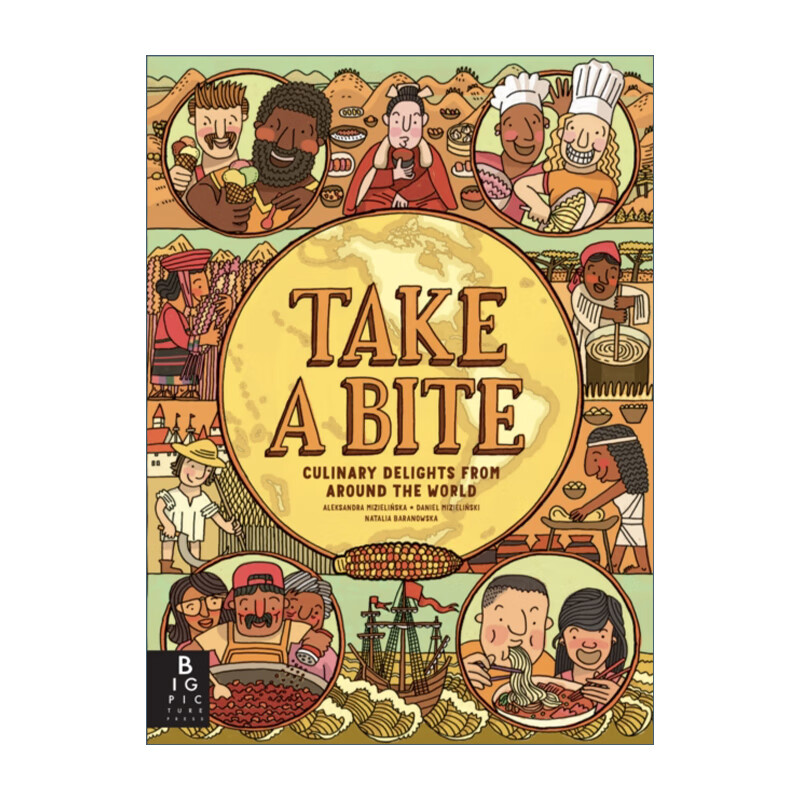 进口原版 Take a Bite 咬一口 26个不同国家的食物 精装 英文版 英语原版书籍