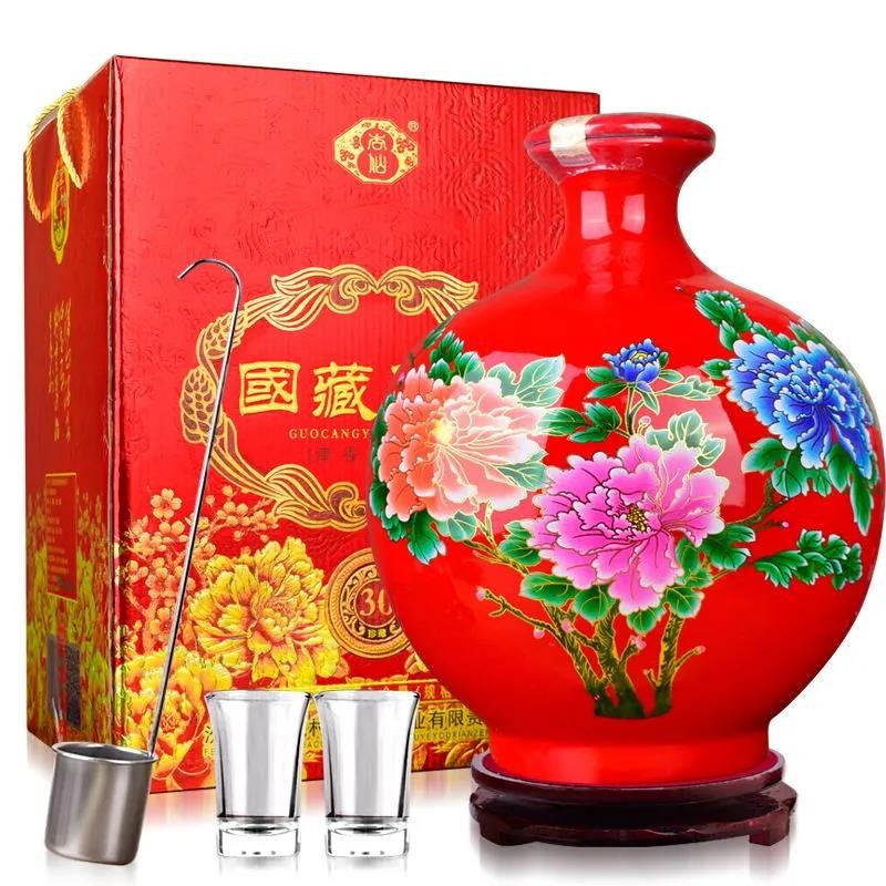 【花开富贵酒】山西清香型白酒杏花集团股份60度高度10斤大坛原浆酒
