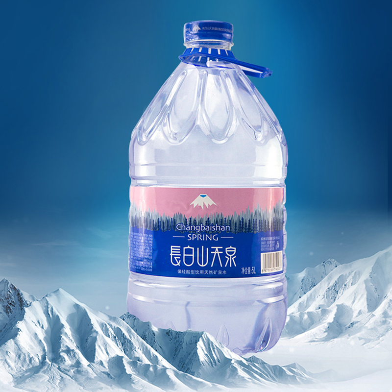 长白山天泉 偏硅酸型天然矿泉水 (泉阳泉生产) 天然弱碱性矿泉水 5L*4桶